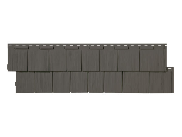 Barron Designs NovikShake RS Roughsawn Cedar Shake Siding Panels - Case of 12 | Rockaway Gray