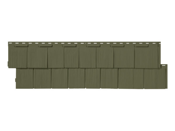 Barron Designs NovikShake RS Roughsawn Cedar Shake Siding Panels - Case of 12 | Brunswick Green