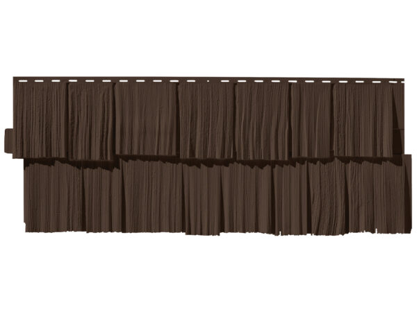 Barron Designs NovikShake HS Hand-Split Shake Siding Panels - Case of 9 | Coffee Bean