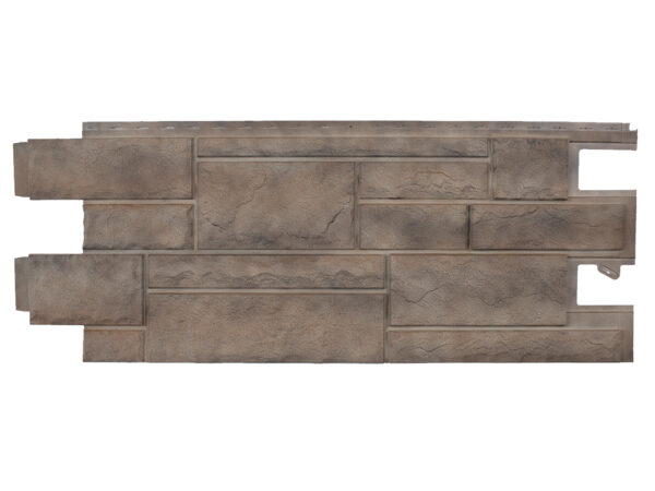 Barron Designs NovikStone PHC Premium Hand-Cut Faux Stone Siding - Case of 9 | Misty Beige