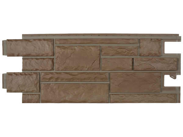 Barron Designs NovikStone HC Hand-Cut Faux Stone Siding - Case of 9 | Bark Blend