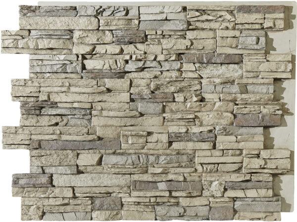 Barron Designs Colorado Dry Stack Faux Stone Wall Panel - Tall | Mist