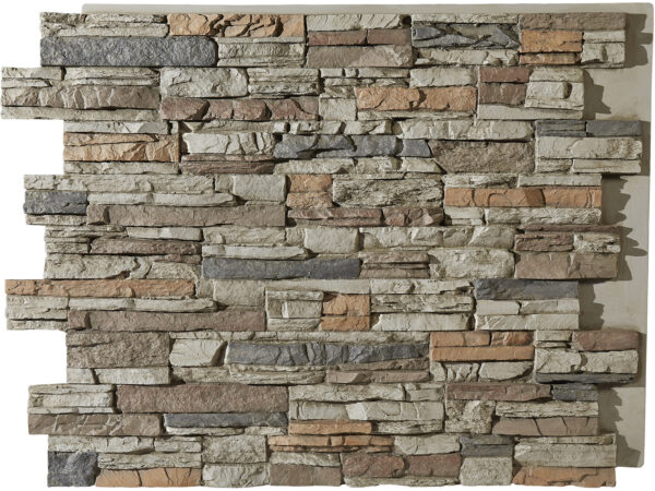 Barron Designs Colorado Dry Stack Faux Stone Wall Panel - Tall | Motley Gray