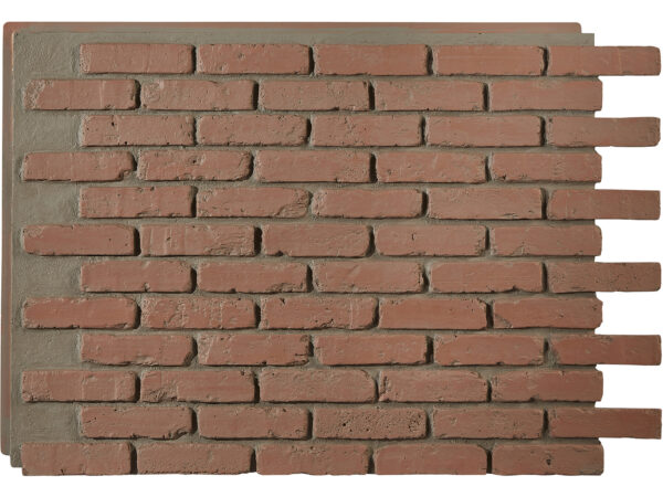 Barron Designs Old Chicago Faux Brick Wall Panel - Tall | Baked Clay