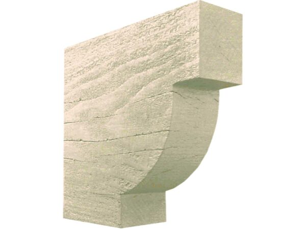 Barron Designs Coarse Sawn Faux Wood Corbel - 4"x12"x12" - Crown | Toasted Marshmallow