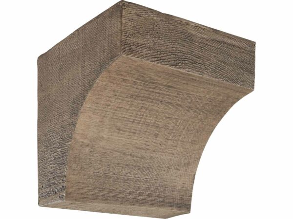 Barron Designs Coarse Sawn Faux Wood Corbel - 10X10X9.5" - Cove | Light Oak