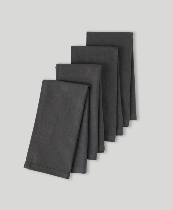 PACT Apparel | Home Charcoal Linen Napkins 4-Pack1S