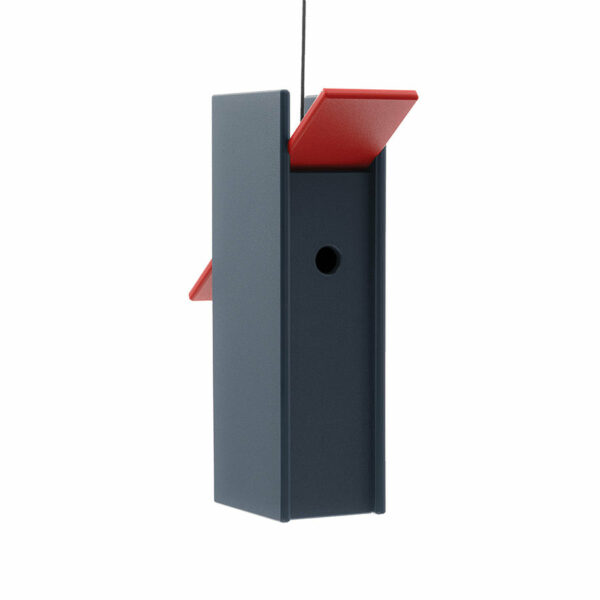 Loll Designs | Rapson Birdhouse - Apple Red / Grey