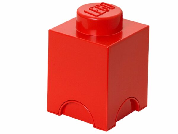 Lego | 1-stud Red Storage Brick