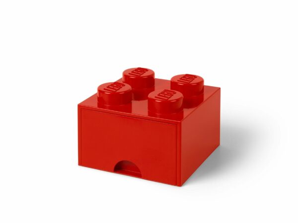 Lego | 4-stud Bright Red Storage Brick Drawer