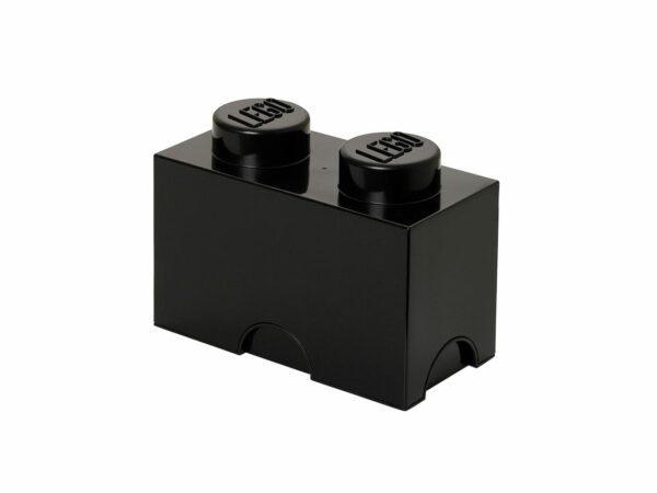 Lego | 2-Stud Storage Brick - Black