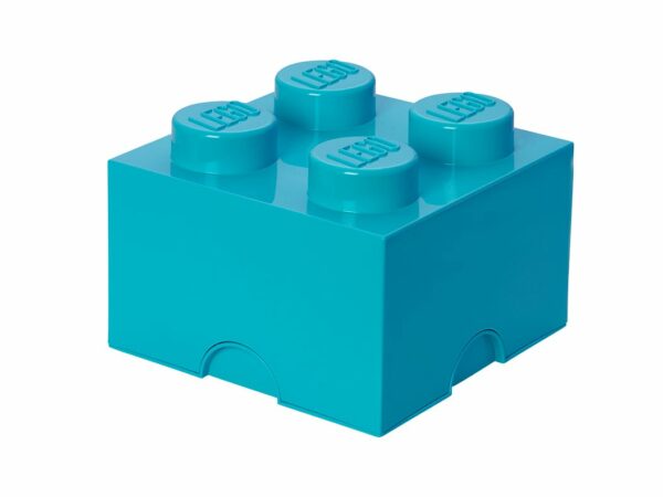 Lego | 4-Stud Storage Brick - Azure Blue