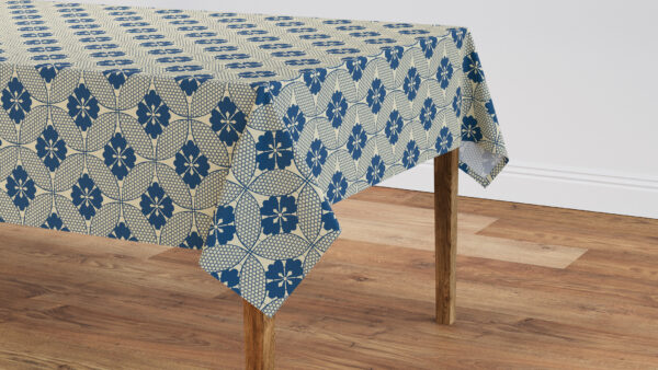 The Inside | Tablecloth 56" x 90" | Bright Navy Solaire