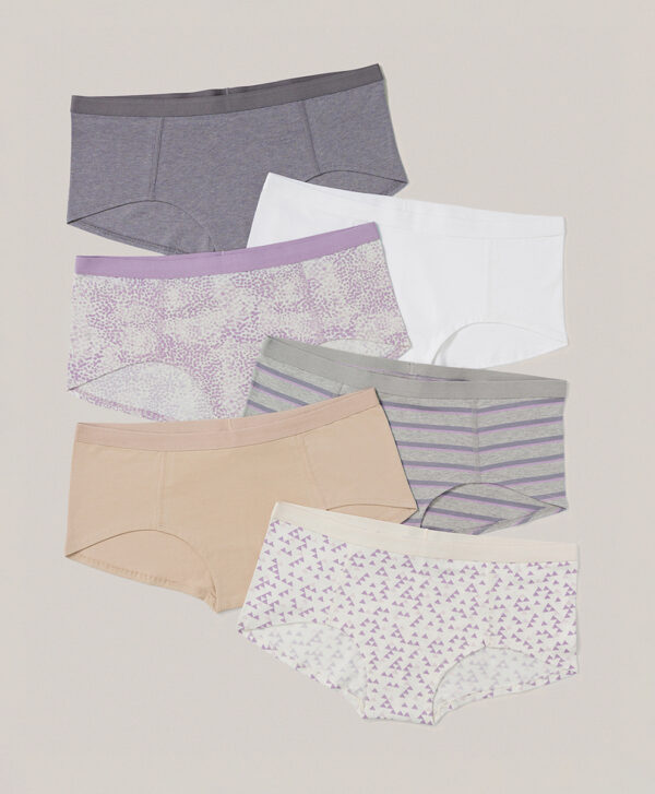 PACT Apparel | Women's First Snow Everyday Boy Short 6-Pa