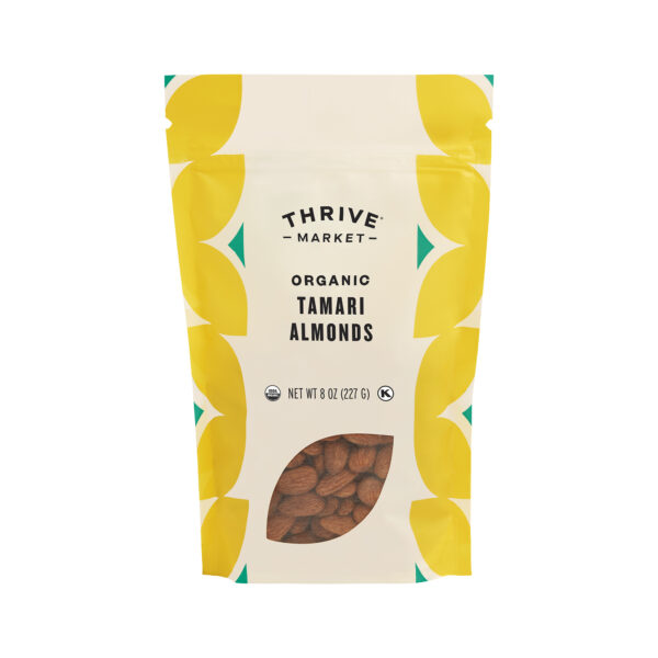 Thrive Market Organic Tamari Almonds 8 oz pouch