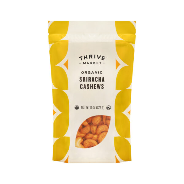 Thrive Market Organic Sriracha Cashews 8 oz pouch