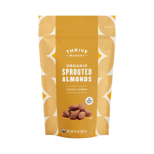 Thrive Market Organic Sprouted Almonds 10 oz pouch