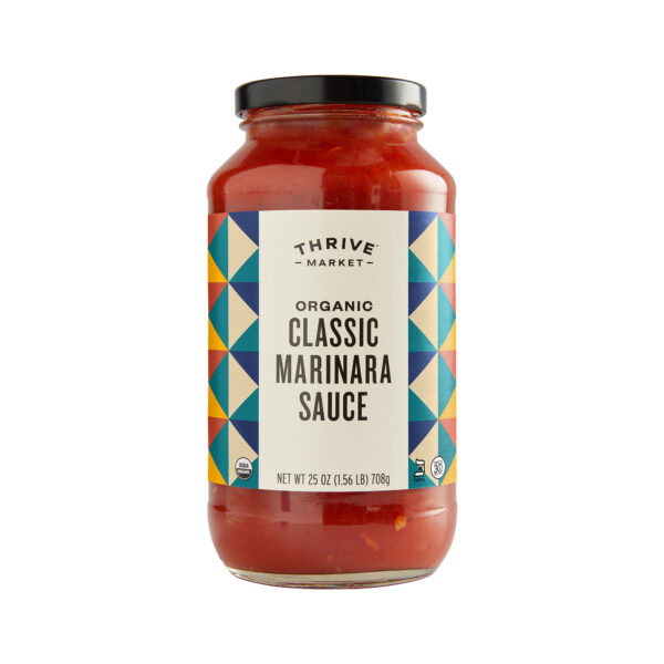 Thrive Market Organic Classic Marinara Sauce 25 oz glass jar