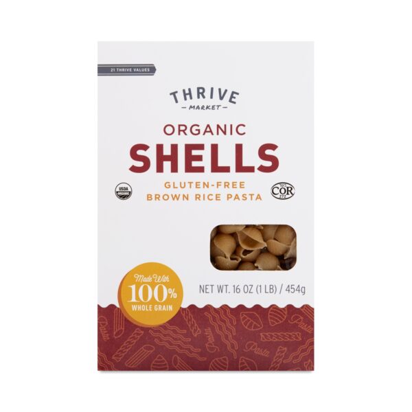 2-Pack Thrive Market Organic Brown Rice Shells 16 oz box