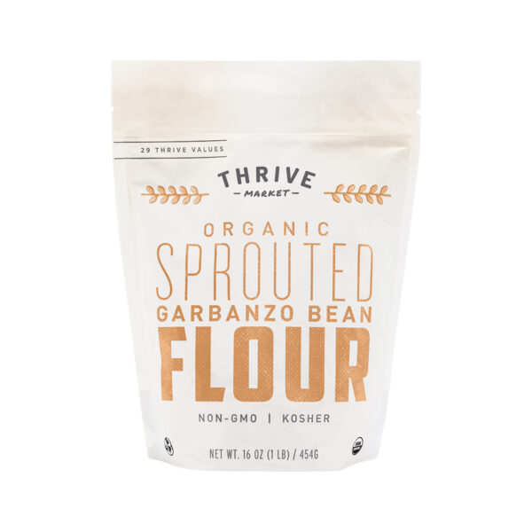 Thrive Market Organic Sprouted Garbanzo Bean Flour 16 oz pouch