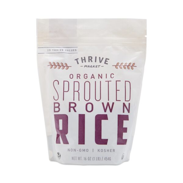 Thrive Market Organic Sprouted Brown Rice 16 oz pouch