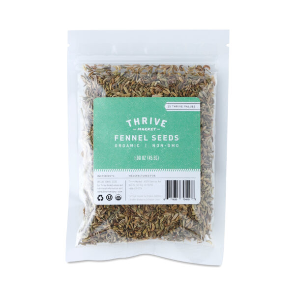 Thrive Market Organic Fennel Seeds 1.6 oz pouch