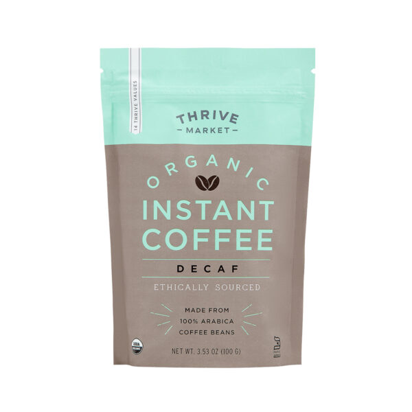 Thrive Market Organic Instant Coffee, Decaf 3.53 oz pouch