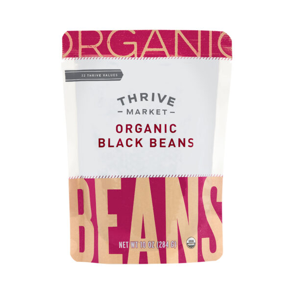 2-Pack Thrive Market Organic Black Beans 10 oz pouch