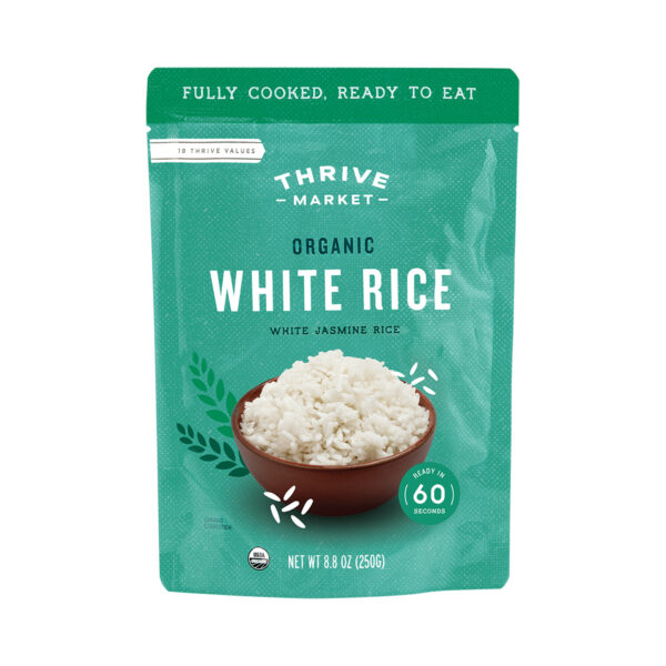 Thrive Market Organic White Jasmine Rice 8.5 oz pouch