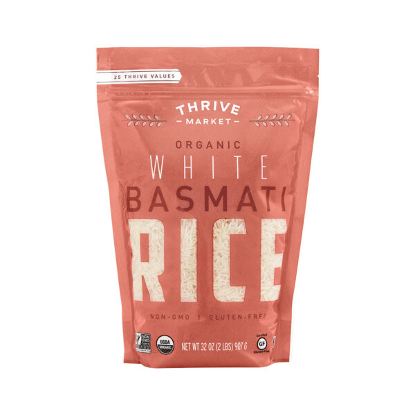 Thrive Market Organic White Basmati Rice 32 oz bag