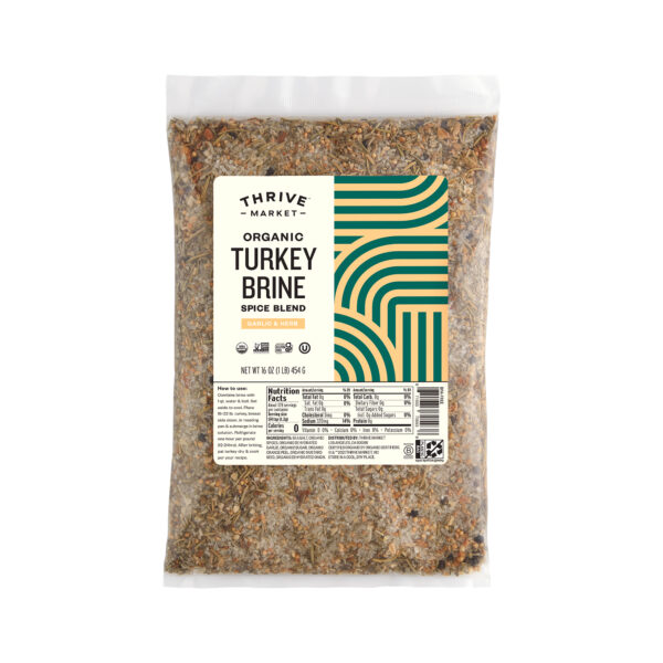 Thrive Market Organic Turkey Brine Spice Blend, Garlic & Herb 16 oz bag