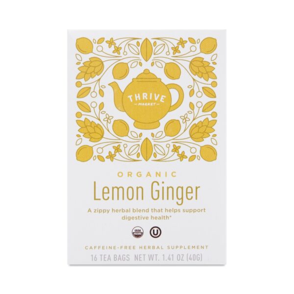 Thrive Market Organic Lemon Ginger Tea 16 count