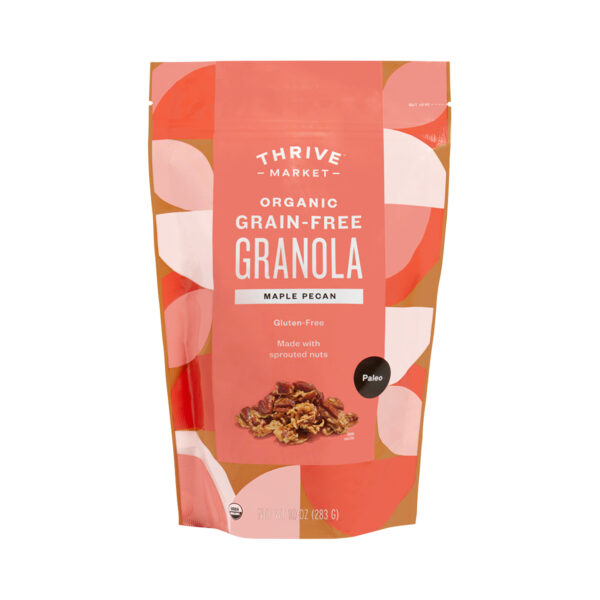 Thrive Market Organic Grain-Free Granola, Maple Pecan 10 oz pouch