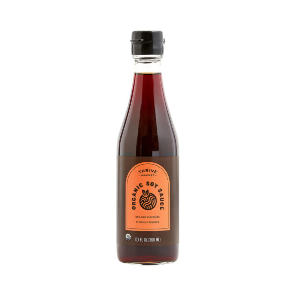 Thrive Market Organic Soy Sauce 10.1 fl oz glass bottle