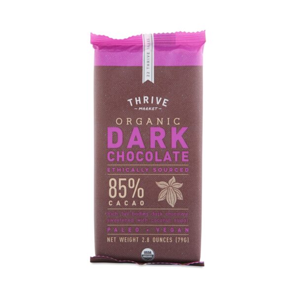 4-Pack Thrive Market Organic Paleo Dark Chocolate, 85% Cacao 2.8 oz bar