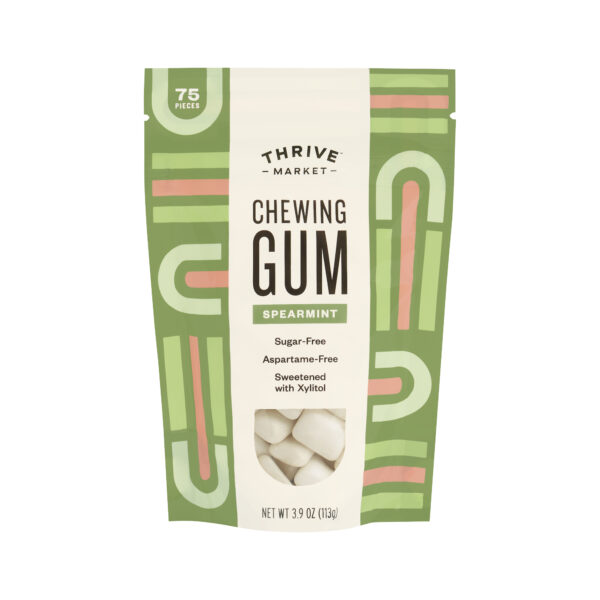 Thrive Market Spearmint Xylitol Gum 75 pieces