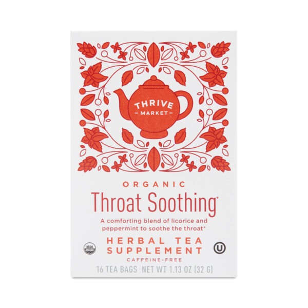 Thrive Market Organic Throat Soothing Tea 16 tea bags