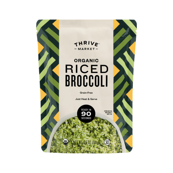 Thrive Market Organic Riced Broccoli 8.5 oz pouch