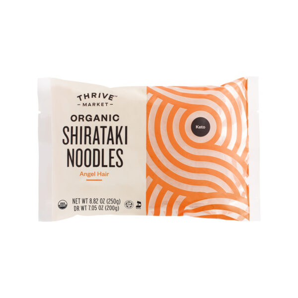 2-Pack Thrive Market Organic Shirataki Noodles, Angel Hair 7.05 oz pouch