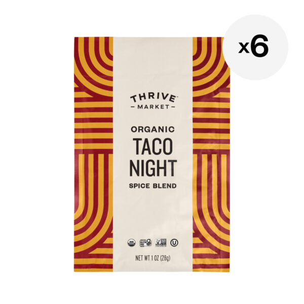 Thrive Market Organic Taco Night Spice Blend, 6 pack 6 pouches