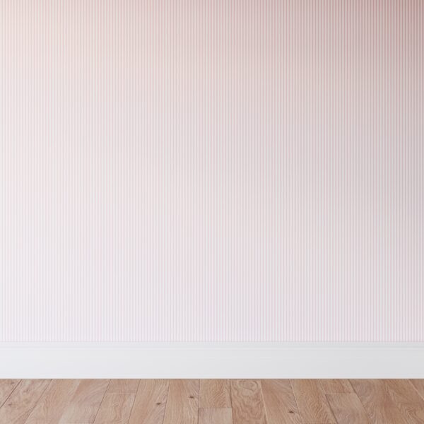 The Inside | Traditional Wallpaper Roll | Pink Classic Ticking Stripe