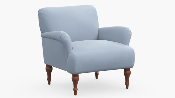 The Inside | Traditional Accent Chair | Ocean Velvet | Espresso