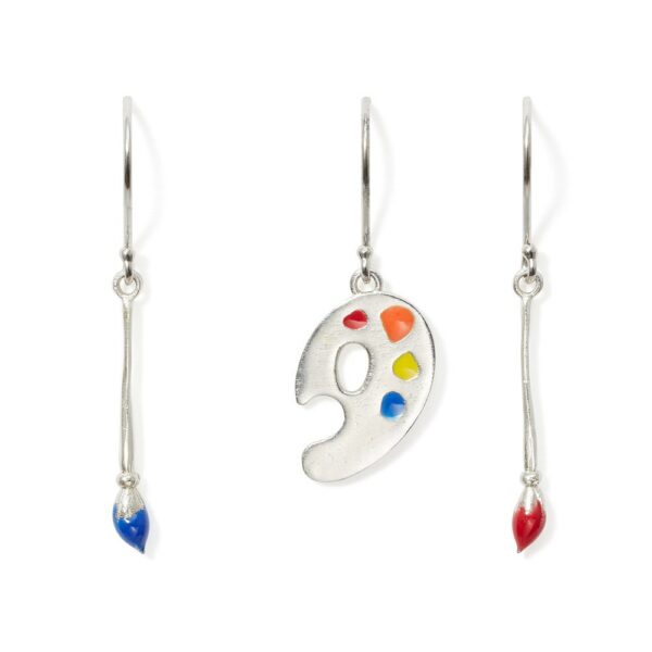 The MET | Paintbrush and Palette Drop Earrings