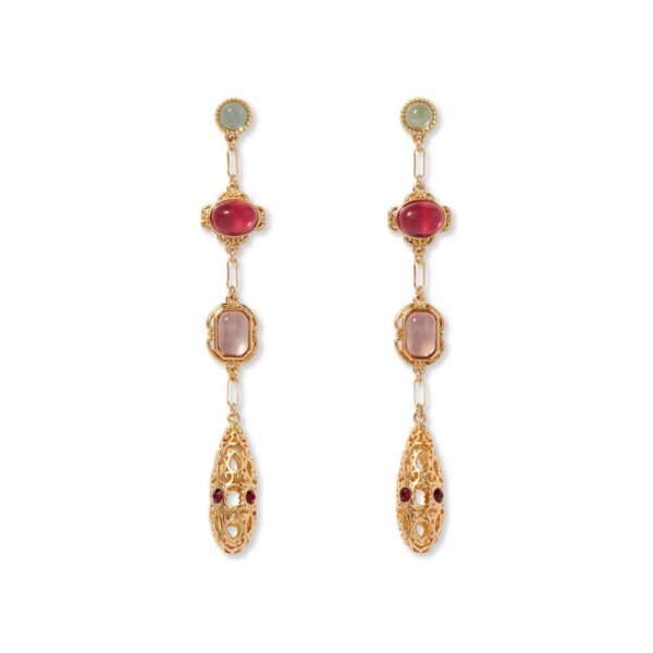 The MET | Cascading Gems Drop Earrings