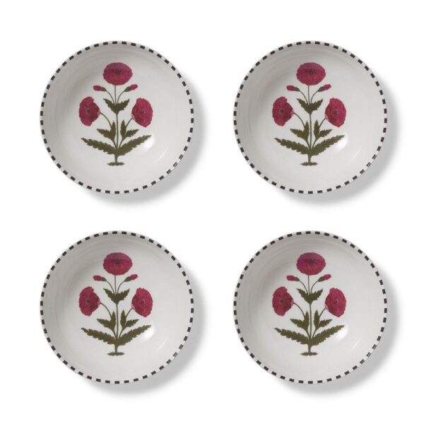 The MET | Good Earth Blooming Poppies Small Bowl Set