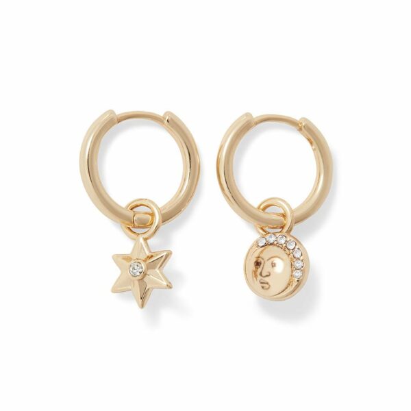 The MET | Moon and Star Hoop Earrings