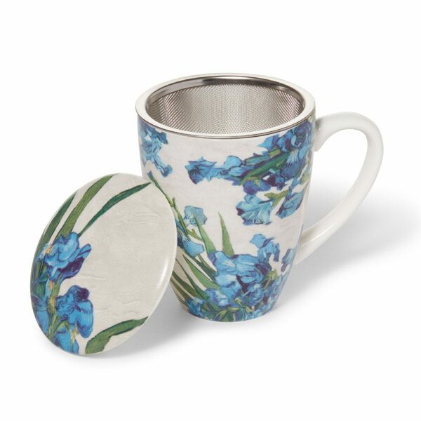 The MET | Van Gogh Irises Covered Mug with Tea Infuser