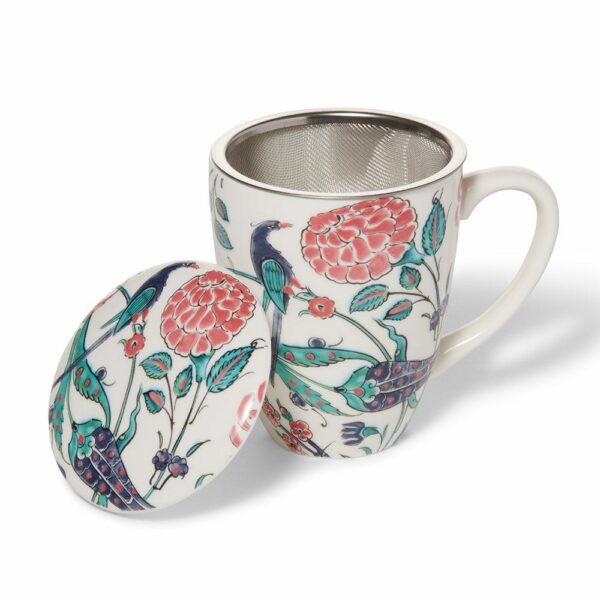 The MET | Iznik Garden Covered Mug with Tea Infuser