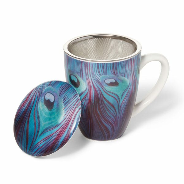 The MET | Louis C. Tiffany Peacock Feather Covered Mug with Tea Infuser