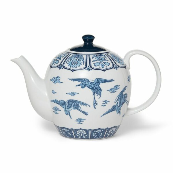 The MET | Blue & White Cranes Teapot